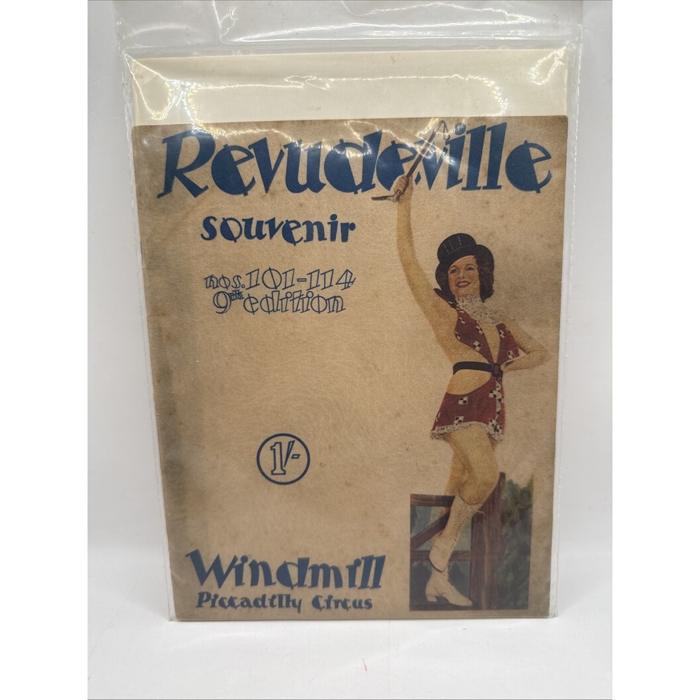 1938 Revudeville 9th Edition Windmill Piccadilly Circus Program Photo Booklet